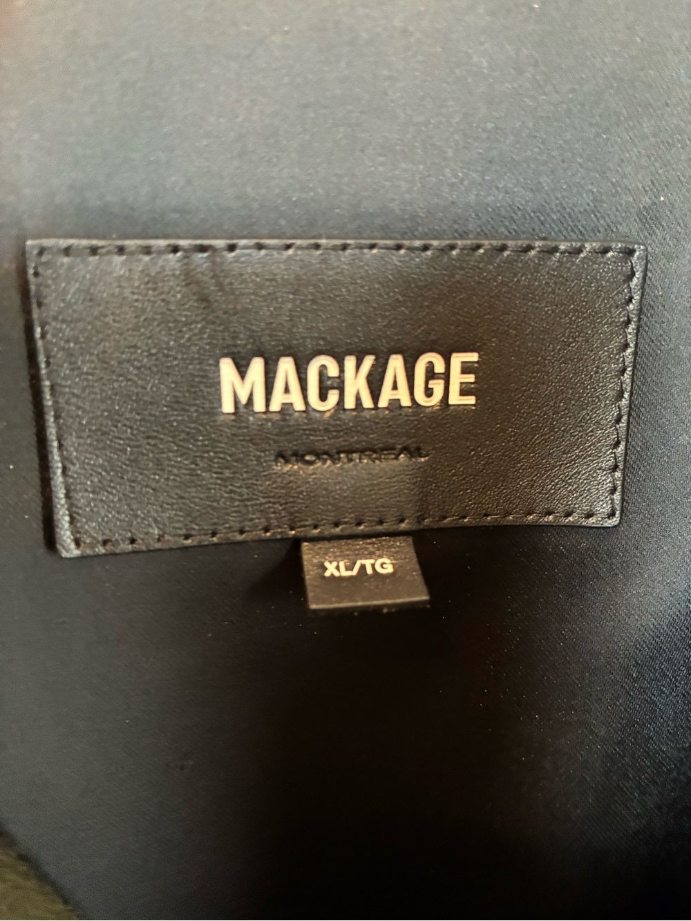 Mackage Army Green Double-Breasted Wool Pea Coat - Picture 4 of 16